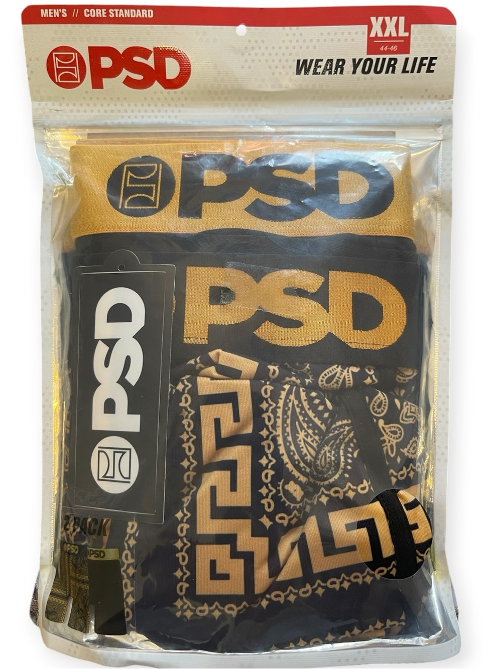 PSD Core Standard Men’s 2Pack Boxer Briefs Size XXL